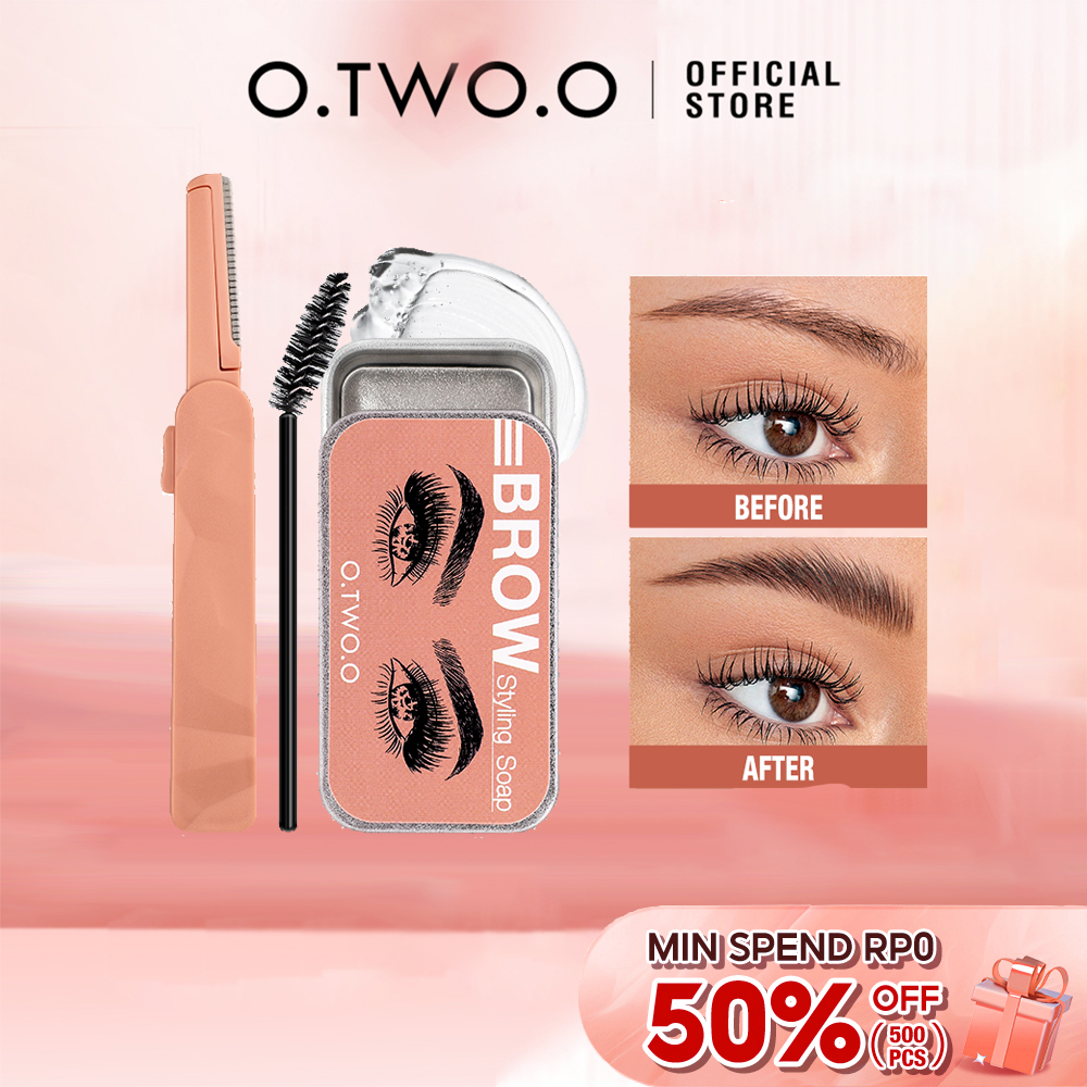 O.TWO.O Eyebrow Kit 3D Eyebrow Makeup, Waterproof Eyebrow Styling Gel Soap, Long Lasting Eyebrow Gel Powder