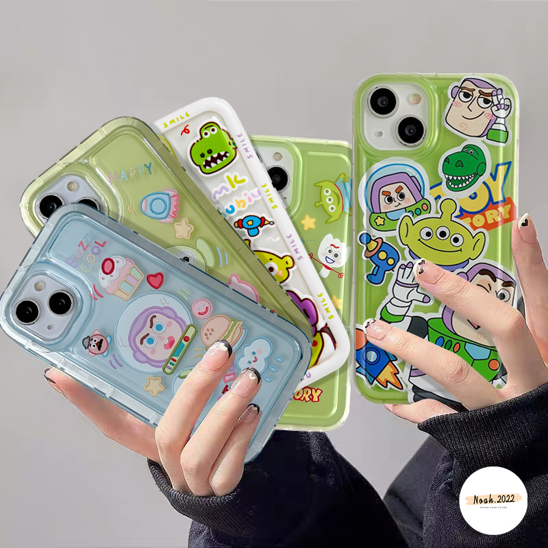 Toy Story Buzz Lightyear Case Lucu Untuk OPPO A17 A57 A12 A16K A17K A15 A96 A76 A77 A54 A16 A7 A55 A77s A15s A5 A9 A16E A74 A16s A3s A5s A95 A1K A53 A31 A52 A12E A35 Airbag Soft Case