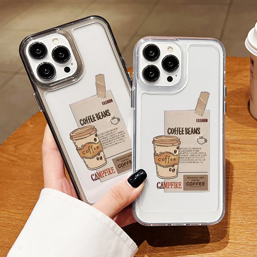 IPHONE Dllencase Casing Tahan Guncangan Heavy Duty Untuk Iphone13 Pro Max11/11 Pro Max/12/12 Pro/12 Pro Max /13 /13 Pro X XR XS Max Tidak Menguning Clear Cover D004 D005