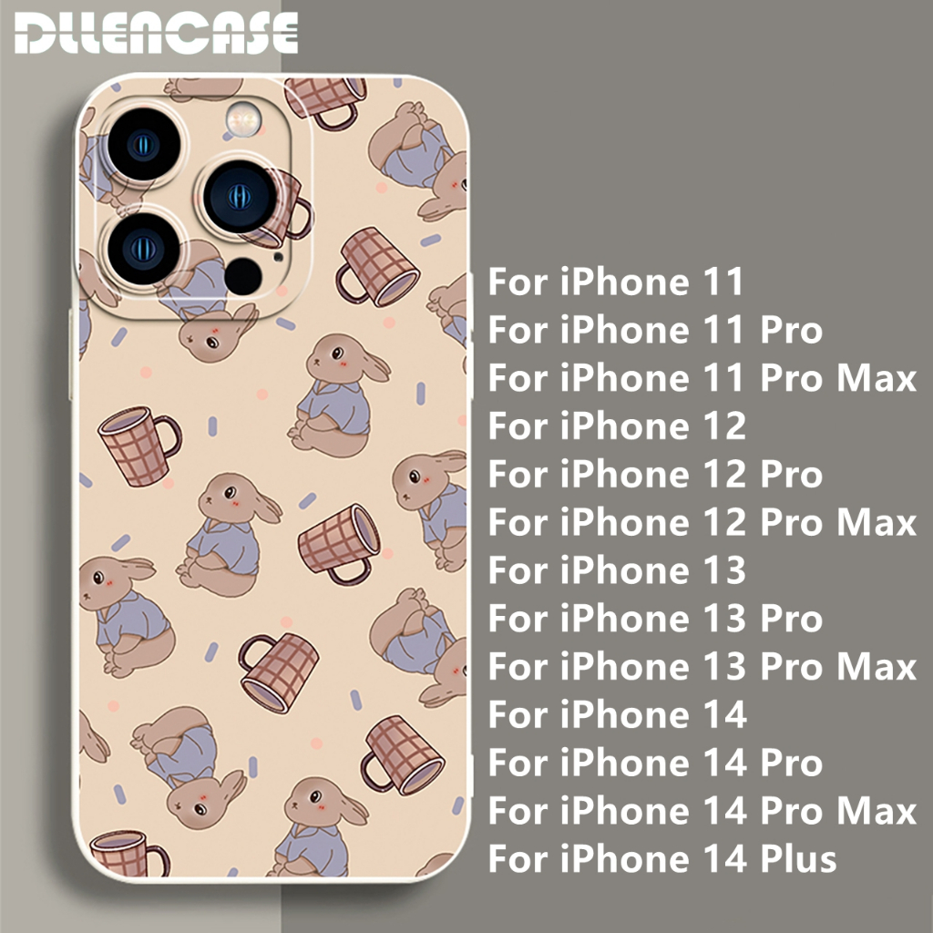 Dllencase Untuk iPhone Case Kompatibel Untuk Iphone14 /13 Pro Max11/12 /13/Pro/Pro Max Silikon Lembut Shockproof Case Cover D011