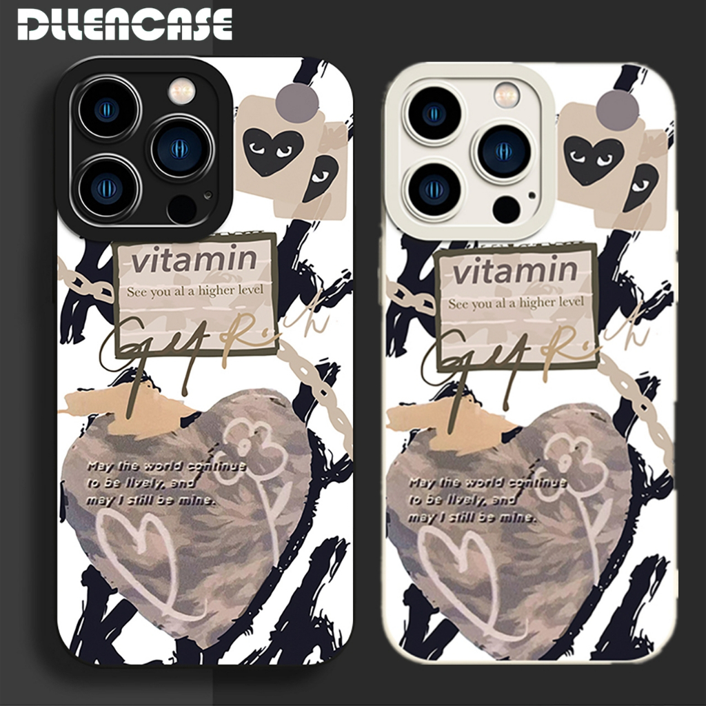 Dllencase Untuk iPhone Case Kompatibel Untuk Iphone14 /13 Pro Max11/12 /13/Pro/Pro Max Silikon Lembut Shockproof Case Cover D016/D017