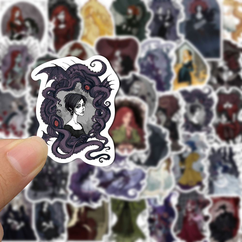 [in Stock]53pcs Gothic anime princess witch Stiker laptop Ponsel Cangkir Air Dekorasi sticker Tahan Air