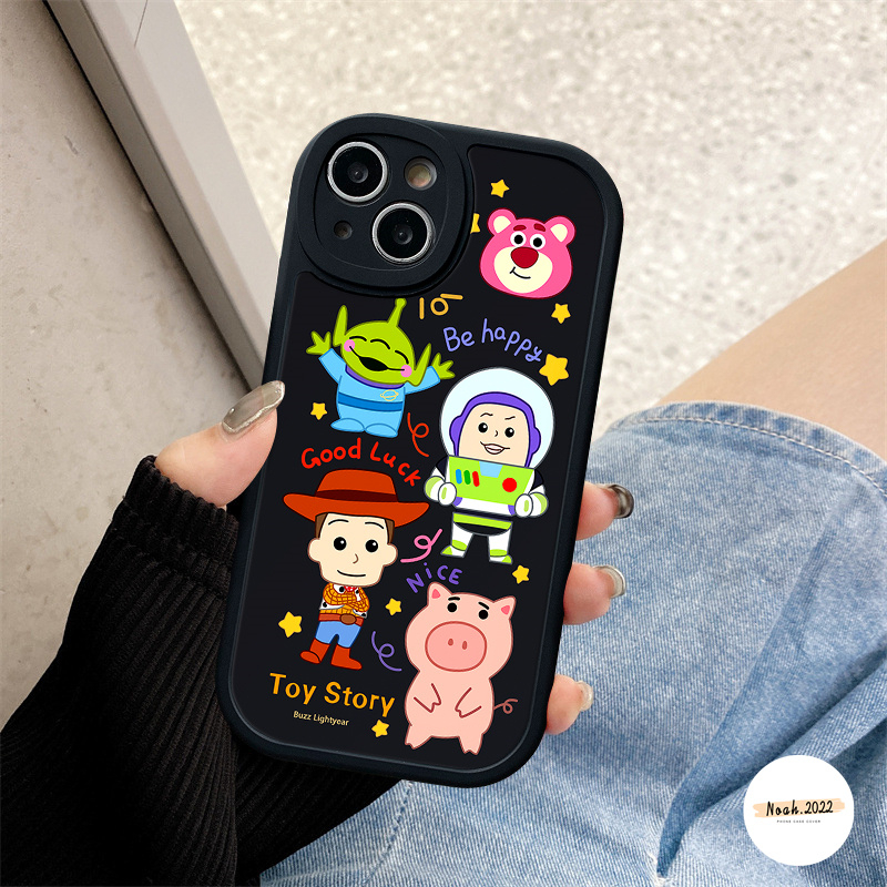 Soft Case Untuk Realme C53 C12 C25s C11 C31 C25Y 10 5i 6i 5c55 C25 C21 C20 C3 C21Y C30 C35 C30s C17 8 8Pro 9i 8i 7i 10Pro+GT 6 7 Kartun Toy Story Cute Manyo Bear Cover Belakang TPU