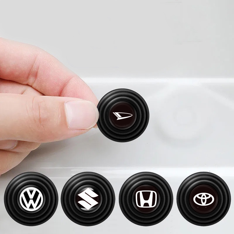 5pcs pad Silikon Pintu Mobil universal shockproof Lem anti-Tabrakan anti-noise gasket anti-Tabrakan Mobil Peredam Suara pad