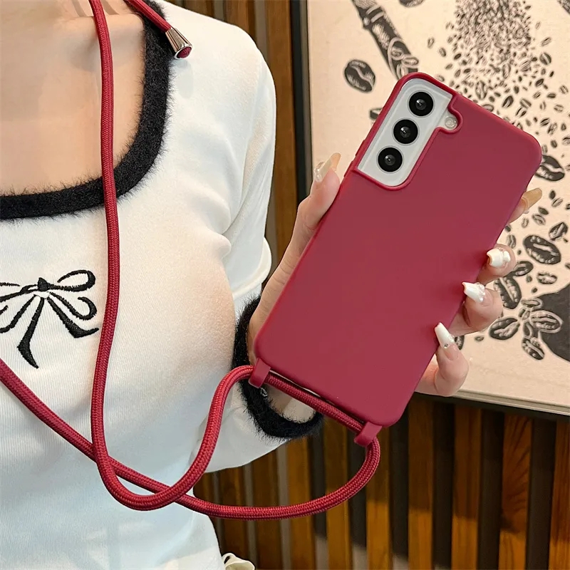 Case Lanyard Cair SAMSUNG S22 PLUS S22 Ultra A41 A51 A71 A21S Note10 S10 5G M80S SAMSUNG S20 PLUS, SAMSUNG S10 LITE, SAMSUNG S20