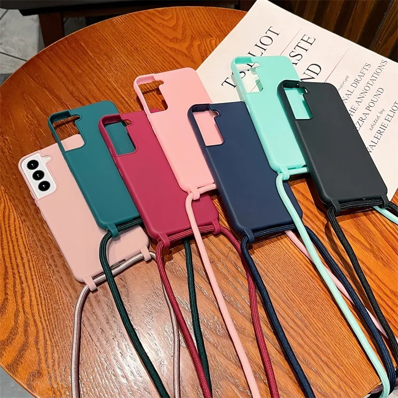 Case Lanyard Cair SAMSUNG S22 PLUS S22 Ultra A41 A51 A71 A21S Note10 S10 5G M80S SAMSUNG S20 PLUS, SAMSUNG S10 LITE, SAMSUNG S20