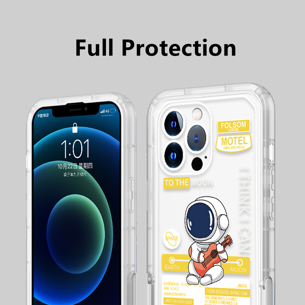 Dllencase Untuk iPhone Case Dengan Phone Holder Kompatibel Untuk Iphone14 Pro Max13 Pro Max 11/12/13/Pro/Pro Max Silikon Lembut Shockproof Case Cover D012 D013 D014 D015