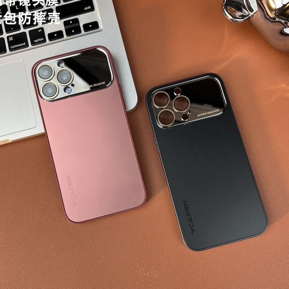 NEW!! YCADEN 【with label】exterior protective goggles with HD lens film for iPhone 14 13 12 11 Pro Max phone case iPhone 13 Frosted anti fall case