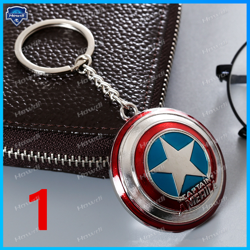 Marvel DC The Avengers Iron Man Spiderman Captain America Justice League fashion keychains