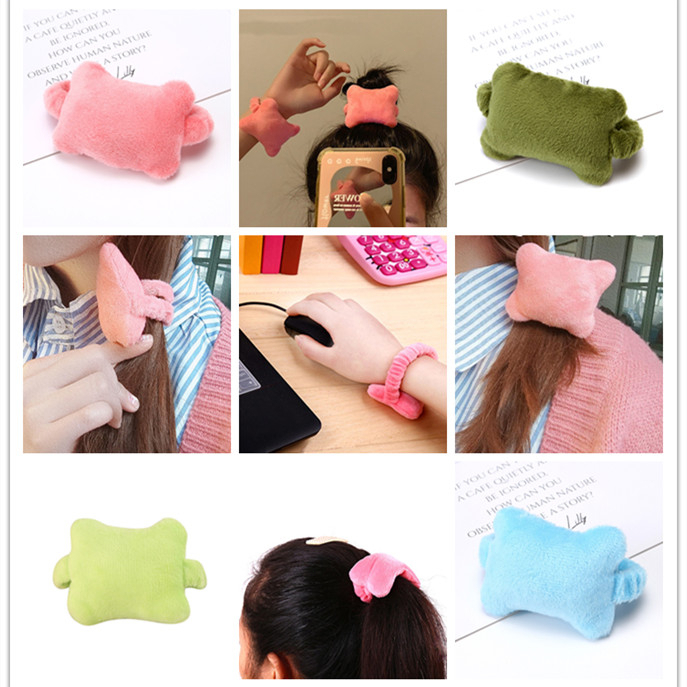 2 PCS / 1 PC Bantalan Penyangga Pergelangan Tangan Bahan Velvet Super Lembut Elastis Untuk Keyboard / Mouse