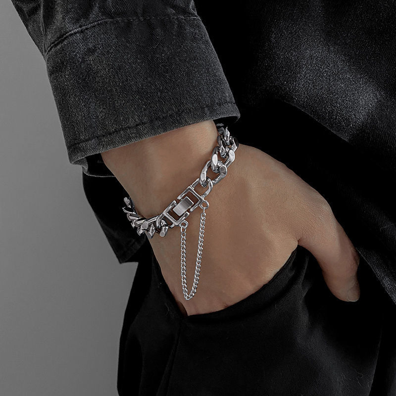 Metal Chain Bracelet Accessories Temperament Personality Hip-hop Style