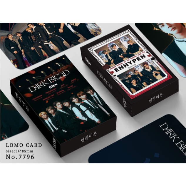 30pcs/box EN-HYPEN Album DARK BLOOD Photocards ENHYPEN Kartu Lomo Kpop Postcards