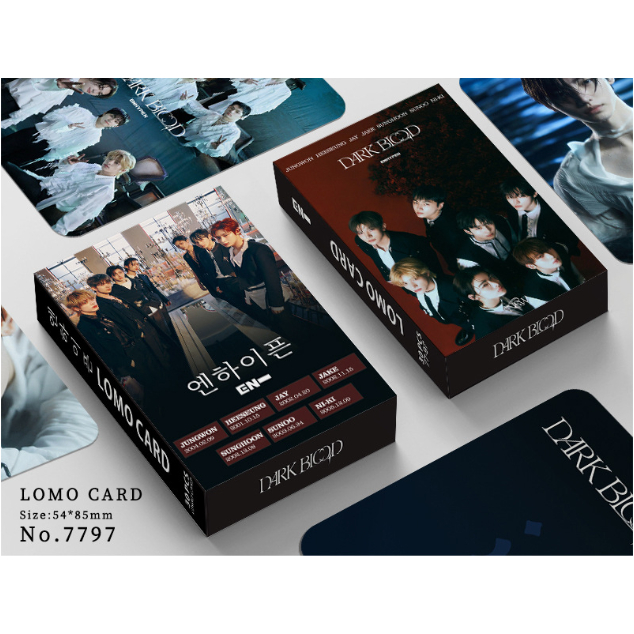 30pcs/box EN-HYPEN Album DARK BLOOD Photocards ENHYPEN Kartu Lomo Kpop Postcards