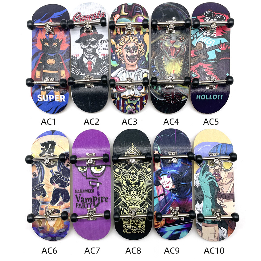 34mm finger skateboard mini skateboard skate skateboard 34mm maple deck 5lapis pro Dengan bearing skateboard 4roda skateboard