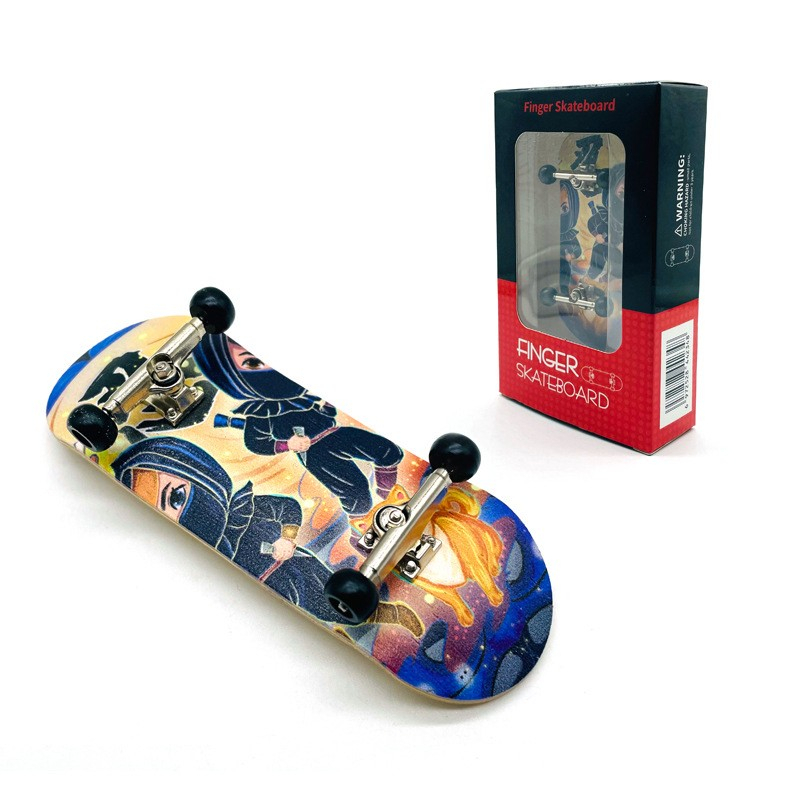 34mm finger skateboard mini skateboard skate skateboard 34mm maple deck 5lapis pro Dengan bearing skateboard 4roda skateboard