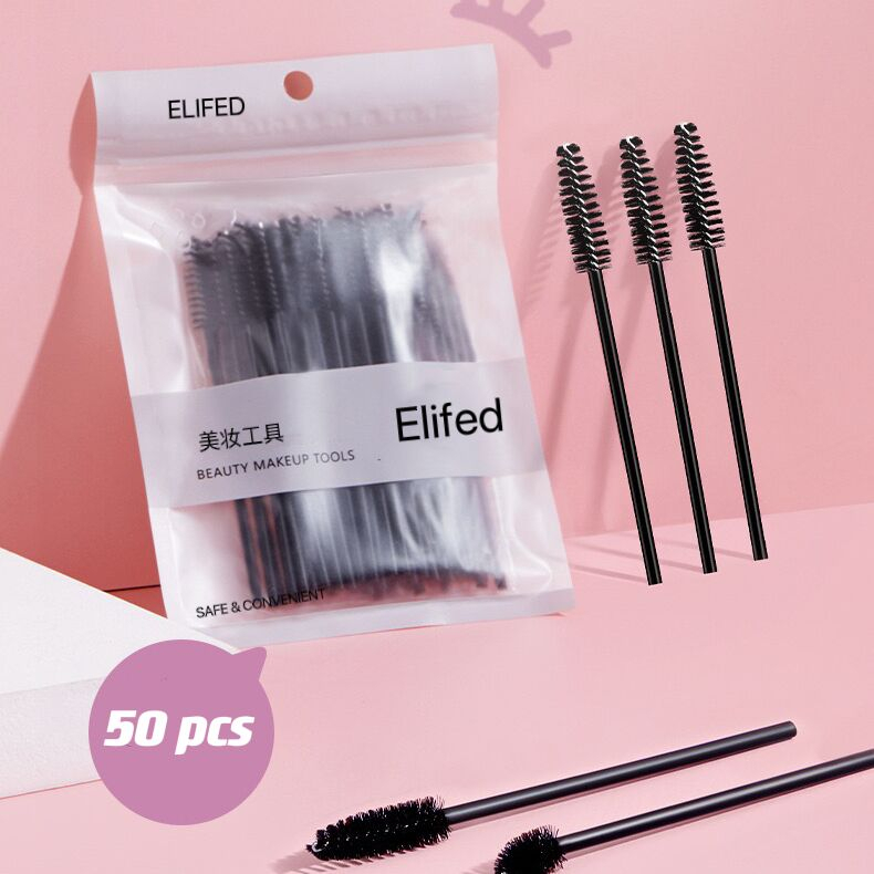 50pcs Kuas Makeup Bulu Mata Perpanjang Aplikator Maskara Alis Sekali Pakai Eyelash Brush