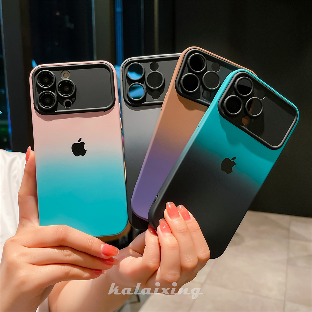 Casing Warna Gradasi Untuk iPhone 14 Pro Max 14Pro 13 12 11 Pro 11Pro Max Case Soft Caing