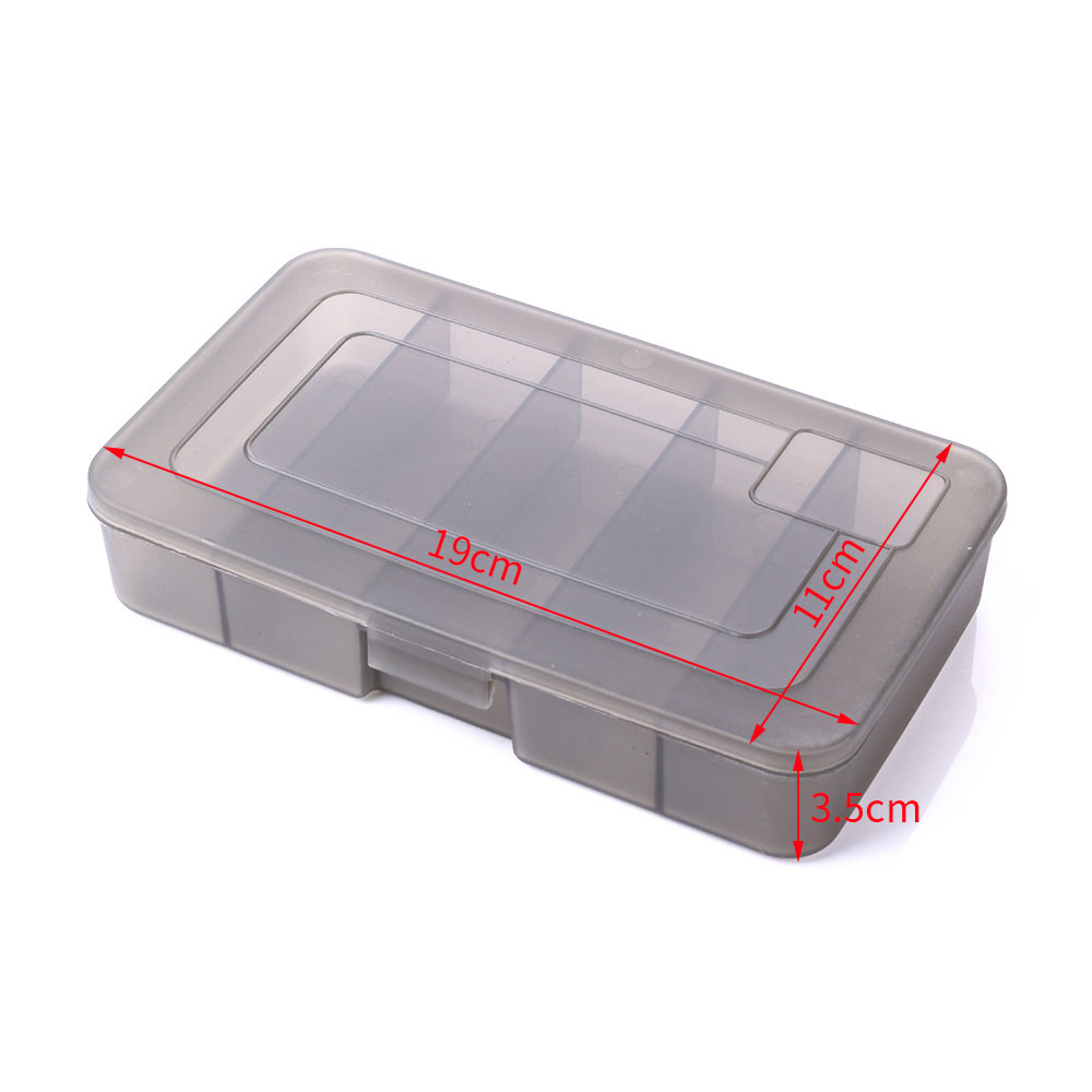 Hengjia 5kompartemen Fishing Tackle Box Plastik Tahan Air Peralatan Memancing Ikan Lembut Lure Hook Umpan Penyimpanan Case Organizer Wadah