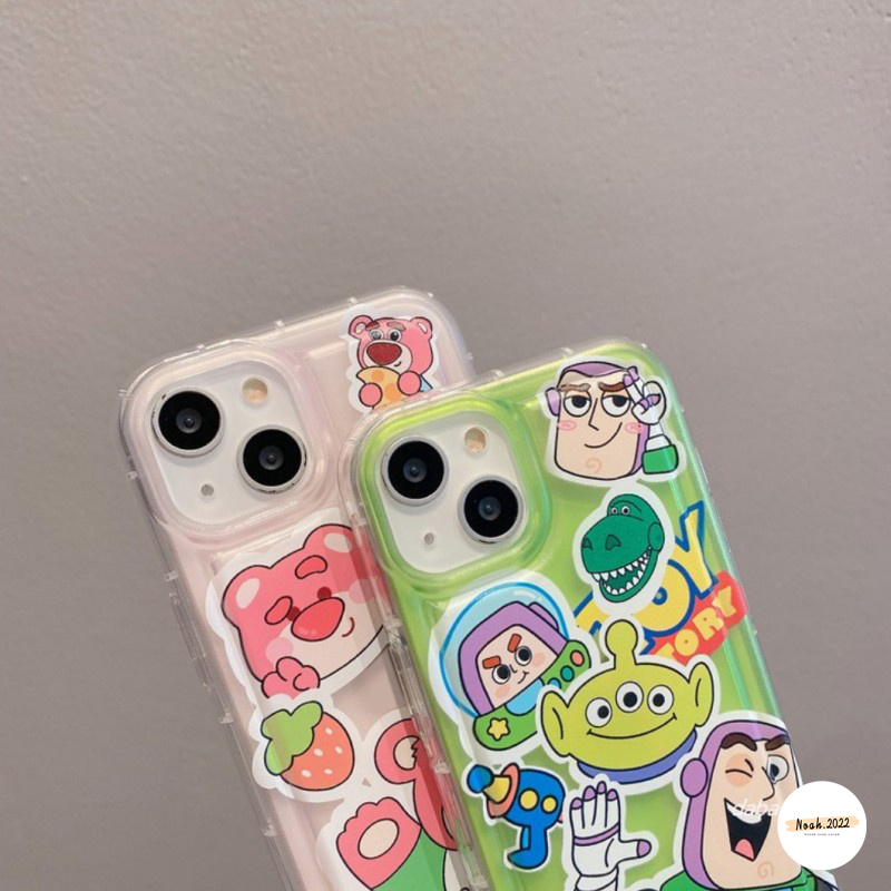 Case Cerita Mainan Kartun Untuk Redmi 12C 9a1 10C 10A 9C NFC 9T 9A 10poco F4 Redmi Note 10s 8 11s Note9 Note11 Note10 Cute Manyo Buzz Lightyear Alien Airbag Shockproof Soft Tpu Cover