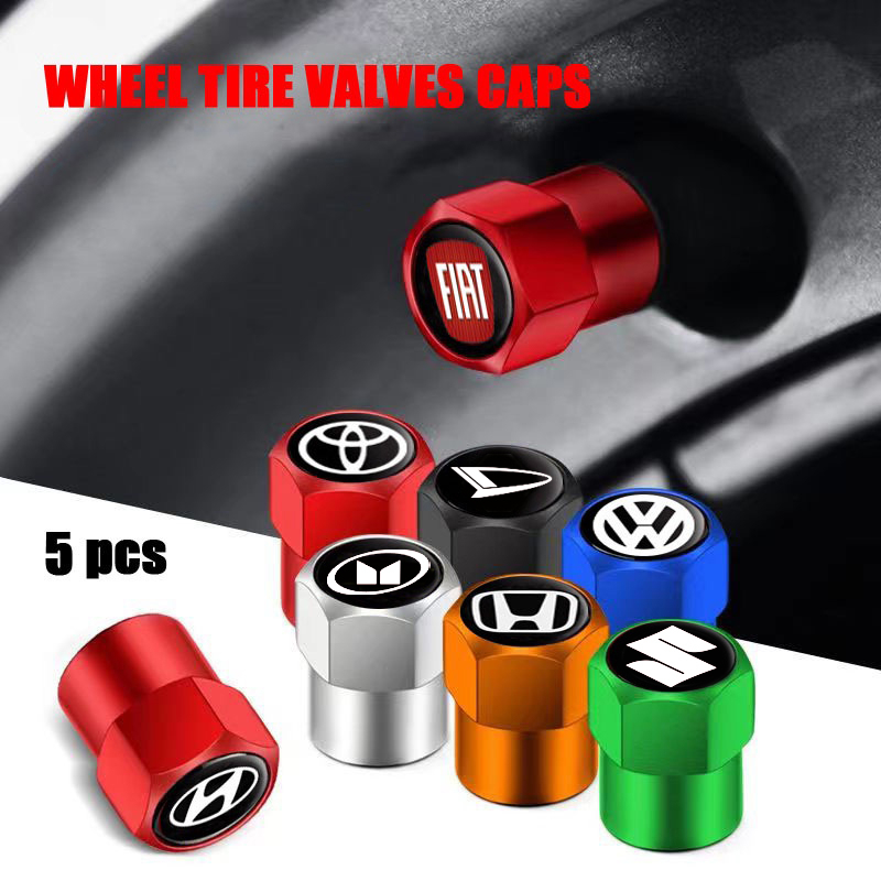 4-piece tire valve cap high-grade rubber sealing rod Penutup Debu Katup Mobil