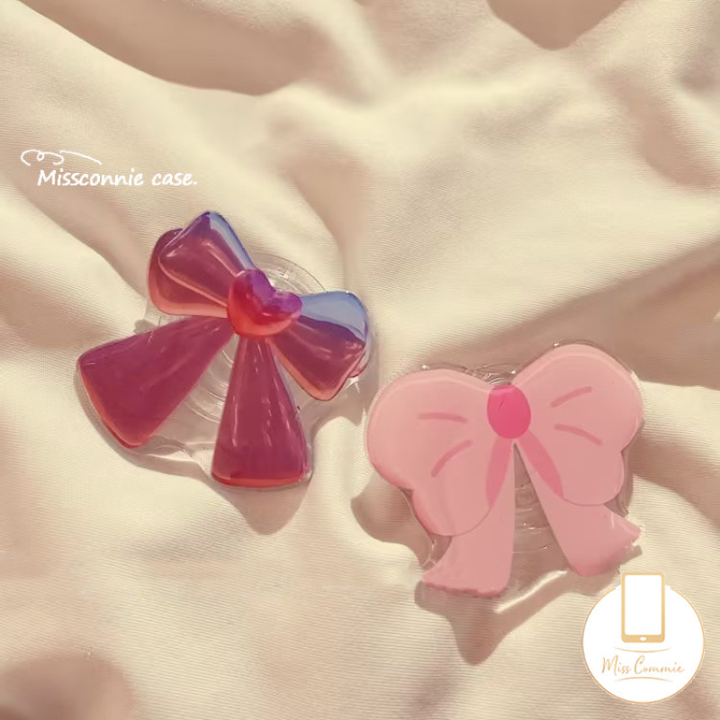 Ins Korea Fashion Kupu-Kupu Bunga Segar Bracket Phone Grip Kartun Lucu Strawberry Bear Manyo Lovely Puppy Cat Pisang Goreng Universal Scalable Luxury Phone Stand Holder