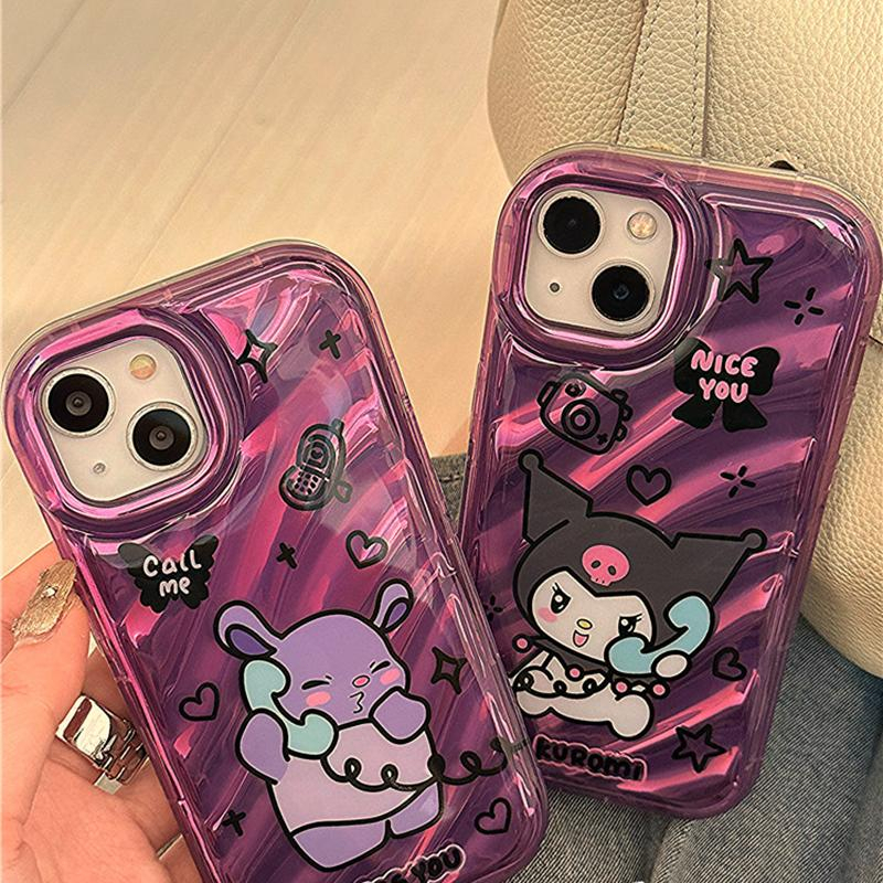 Case iPhone 14 Pro Max iPhone Case Laser Reflektif Bening Case TPU Soft Case Airbag Tahan Guncangan Lucu Kartun Kompatibel dengan iPhone 13 Pro Max 12 Pro Max 11 Xr X Max 7Plus 8Plus