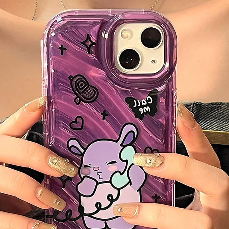 Case iPhone 14 Pro Max iPhone Case Laser Reflektif Bening Case TPU Soft Case Airbag Tahan Guncangan Lucu Kartun Kompatibel dengan iPhone 13 Pro Max 12 Pro Max 11 Xr X Max 7Plus 8Plus