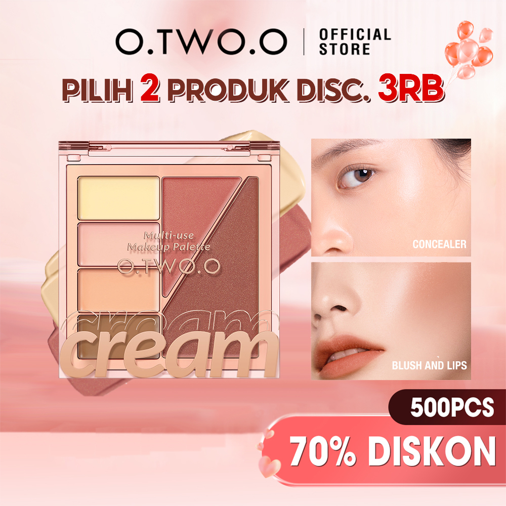 O.TWO.O 6 Shades Face Pallete Shadow + Concealer + Blush Palette Multi-use Makeup Cream For Face Eye Lips Cosmetics