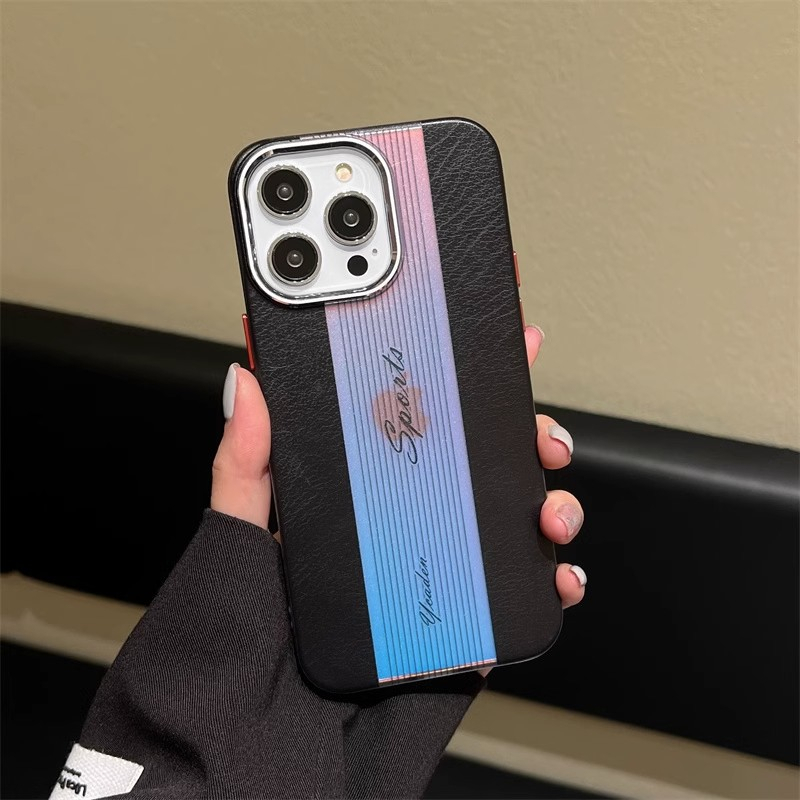 NEW Laser frosted iphone case for iPhone 14 13 12 pro max soft silicone side acrylic back panel 13 Pro Max 14 Plus independent button drop-proof case