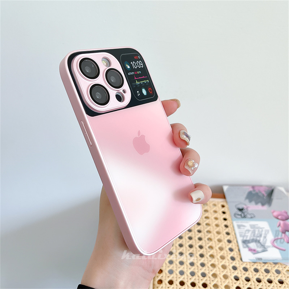 [Dengan Logo] Casing Kaca Tempered Untuk iPhone 14 Pro Max13 12Pro Max 11Pro Dengan Lensa HD Film Hard Cover Alpine Green