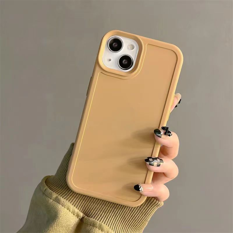 IPHONE Casing Ponsel Silikon Cair Musim Panas Hijau Matte Frosted Kompatibel Untuk Iphone14 13 12 11 Pro Max X XR 8 7 Plus Halus Ultra Hybrid Lembut TPU Back Cover
