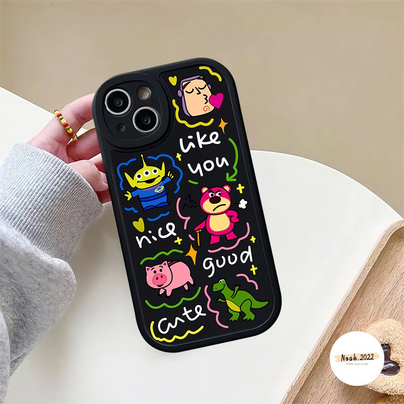 Casing Toy Story Lucu Untuk VIVO Y36 Y21 Y12i Y11 Y15 Y21s Y12 Y20i Y17 Y02 Y35 Y16 Y22 Y31 V23 Y22s Y51 Y33s Y91C V23E Y20s Y15s Y15A Y91 Y30 Y20 Y21A V25 Soft Case Beruang Strawberry