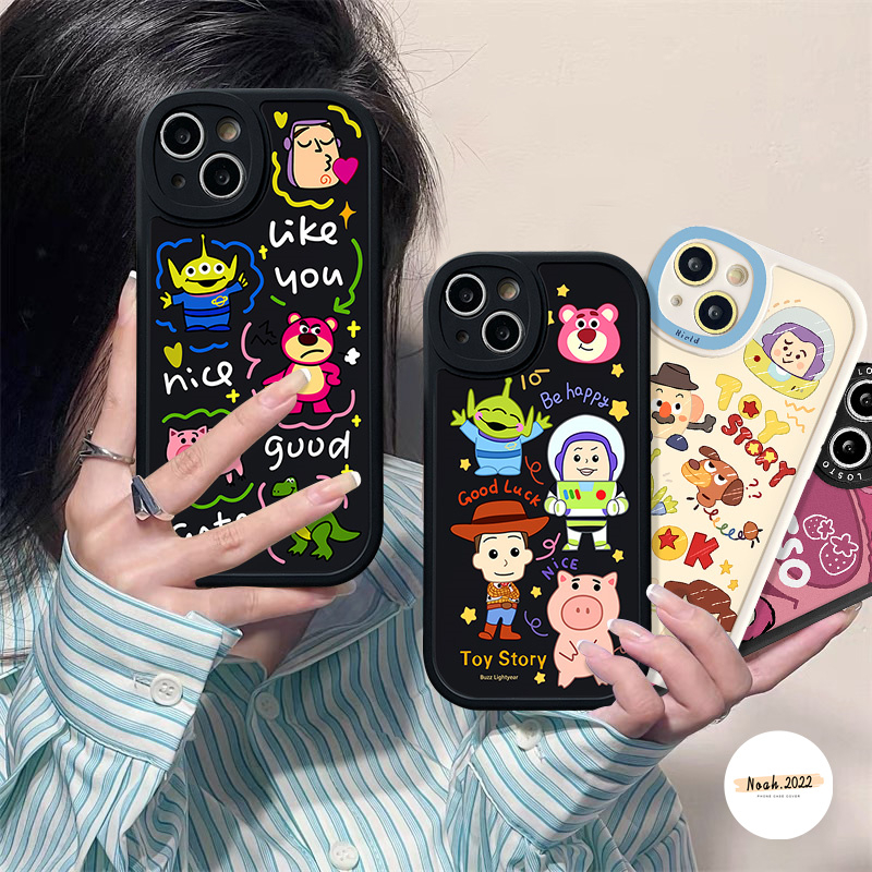 Cartoon Toy Story Soft Phone Casing For Infinix Smart 6 5 Hot 11s 9 11 10s 10 Play 10T Hot 10 Lite 10T 11 11s 10s For Infinix Note 8 Lotso Pig Cute Strawberry Bear Tpu Cover