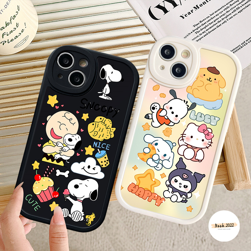 Case Beruang Strawberry Lucu Untuk VIVO Y36 Y20 Y22 Y12 Y15 Y16 Y15s Y21 Y11 Y15A Y20s Y20i Y12i Y30 V25E Y91C Y02 V25 Y91 Y35 Y51 Y22s Y33s Y21A Y17 Y21s Snoopy Toy Story Alien Case