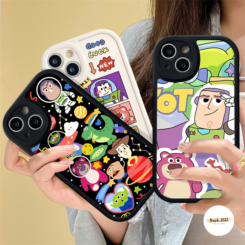 Casing Ponsel Toy Story Lucu Kompatibel Untuk IPhone 7Plus XR X11 Pro Max7 8 6 6s Plus 13 12 14 Pro Max XS Max SE 2020 Lovely Cartoon Manyo Soft TPU Cover