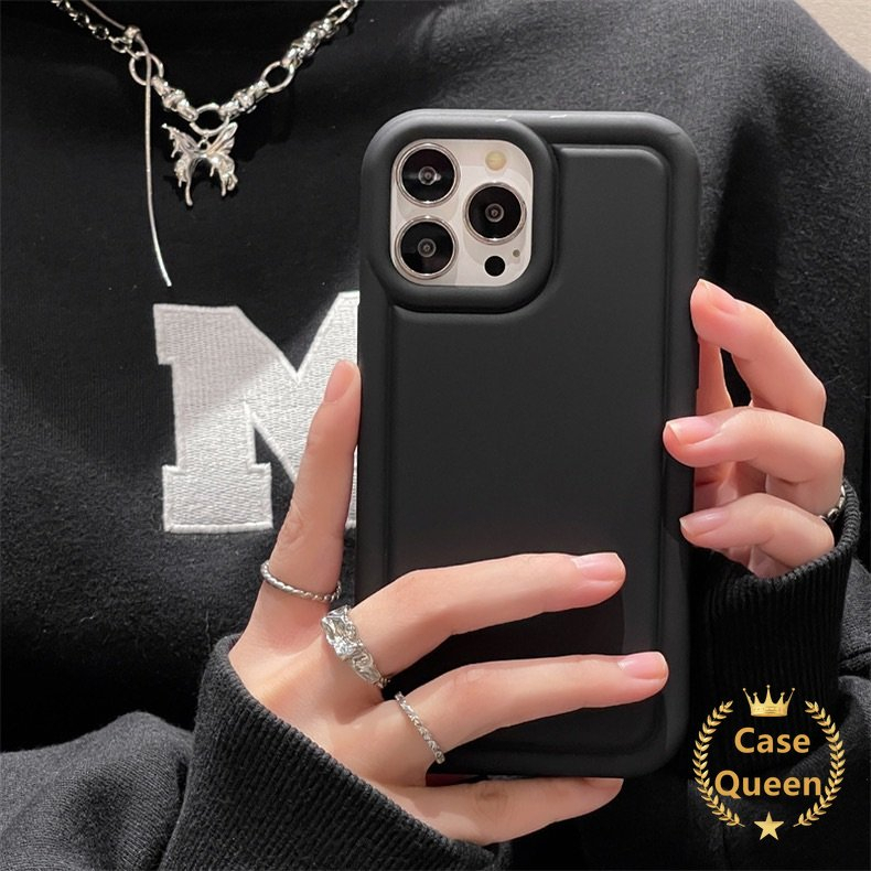 Mewah Simple Tebal Shockproof Casing Tpu Oppo A57 A77s A77 A17 A53 A95 A74 A5 A16s A31 A55 A92 A12 A9 A16E A12E A3s A5s A7 A15 A16 Reno5 Matte Soft Airbag Case