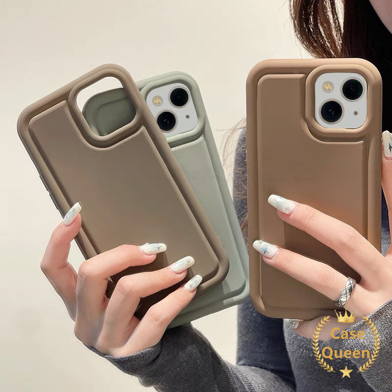 Mewah Simple Tebal Shockproof Casing Tpu Oppo A57 A77s A77 A17 A53 A95 A74 A5 A16s A31 A55 A92 A12 A9 A16E A12E A3s A5s A7 A15 A16 Reno5 Matte Soft Airbag Case