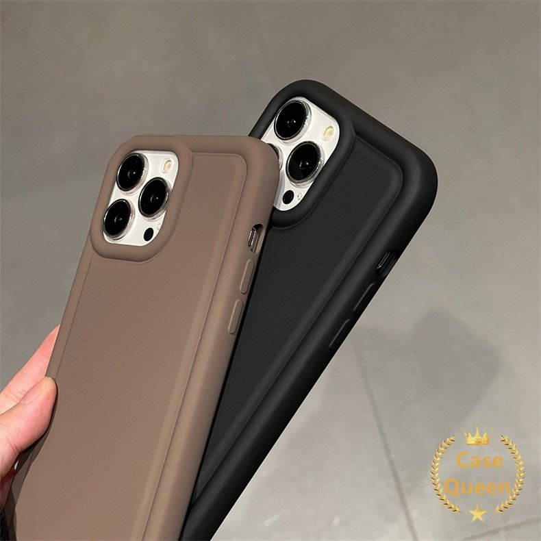 Mewah Simple Tebal Shockproof Casing Tpu Oppo A57 A77s A77 A17 A53 A95 A74 A5 A16s A31 A55 A92 A12 A9 A16E A12E A3s A5s A7 A15 A16 Reno5 Matte Soft Airbag Case