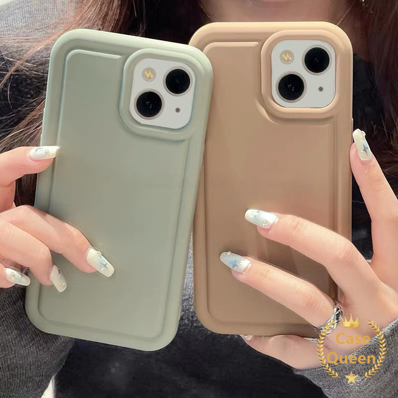 Mewah Simple Tebal Shockproof Casing Tpu Oppo A57 A77s A77 A17 A53 A95 A74 A5 A16s A31 A55 A92 A12 A9 A16E A12E A3s A5s A7 A15 A16 Reno5 Matte Soft Airbag Case