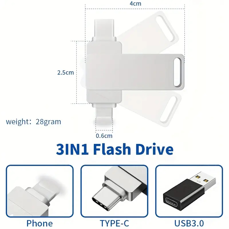 IPHONE Flashdrive 2in1 Baru Untuk ios Type-c Android Flashdisk SD card Untuk Iphone11 12 14 pro USB Drive