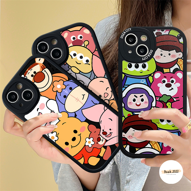 Soft Case Untuk Samsung A13 A04 A23 A14 A54 A12 A11 A03 A50s A34 A50 A31 A32 A03s A20 A22 A73 A71 A21s A30s A10s A20s A72 A02s A51 A52 A53 Toy Story Alien Winnie The Pooh Manyo Cover