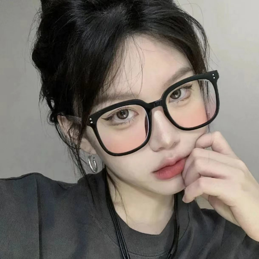 Hellogirl Kacamata Hitam Anti UV Bentuk Kotak Warna Gradasi Gaya Retro Untuk Wanita