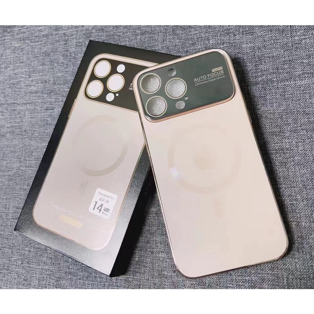 Luxury nano matte magnetic suction advanced mobile phone case for iphone 14 13 12 Pro max metal anti-drop with camera protective film