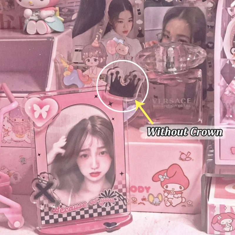 Sweet Cool Card Holder Tempat Penyimpanan Kartu Akrilik 3inch Untuk Idola Photocard Display Frame Dekorasi Desktop Card Pelindung Case