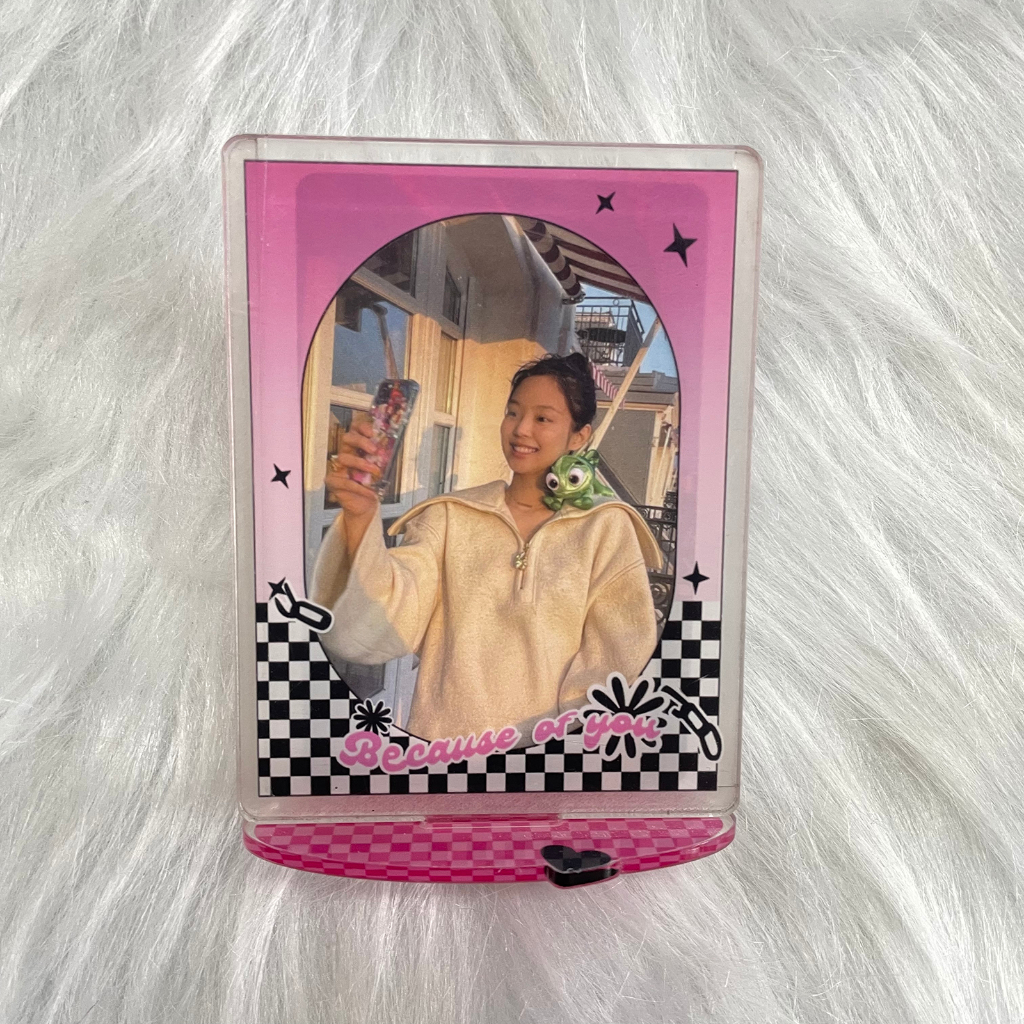 Sweet Cool Card Holder Tempat Penyimpanan Kartu Akrilik 3inch Untuk Idola Photocard Display Frame Dekorasi Desktop Card Pelindung Case