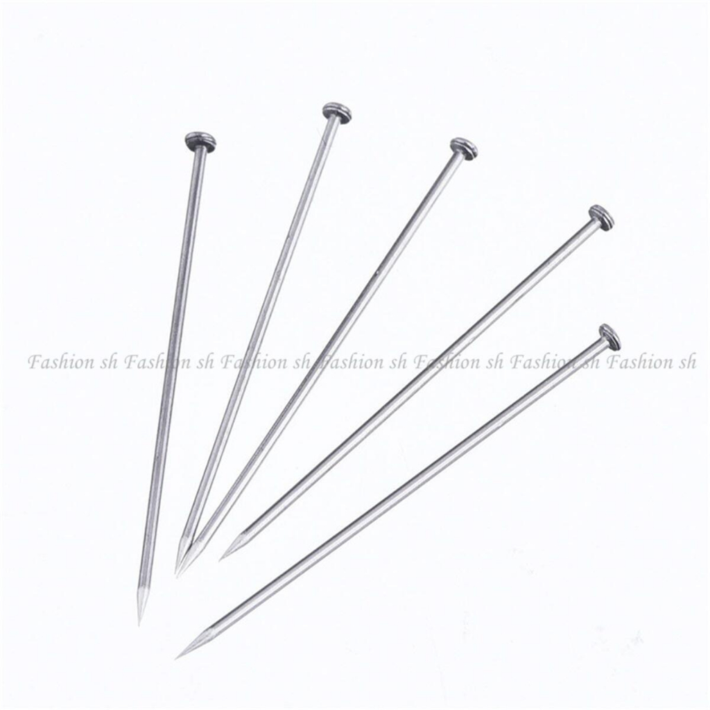 25pcs /50pcs 1kotak Simple New PIN Safety Panjang PIN Alloy Aksesoris PENITI JARUM PENITI TAJAM STAINLESS STEEL/PIN