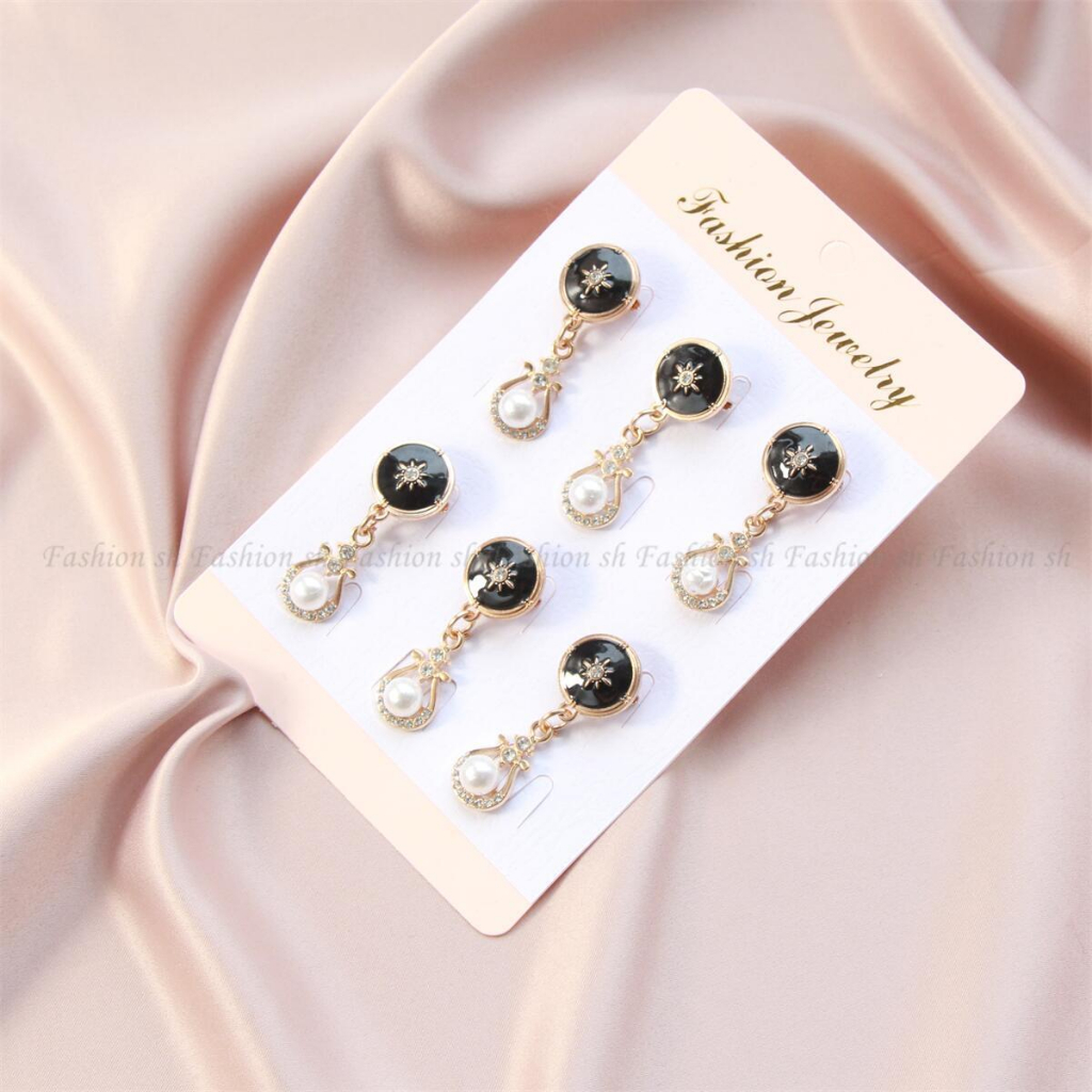 6pc Bros Bahu Pin High Quality Korea pearl and oil paint Pin