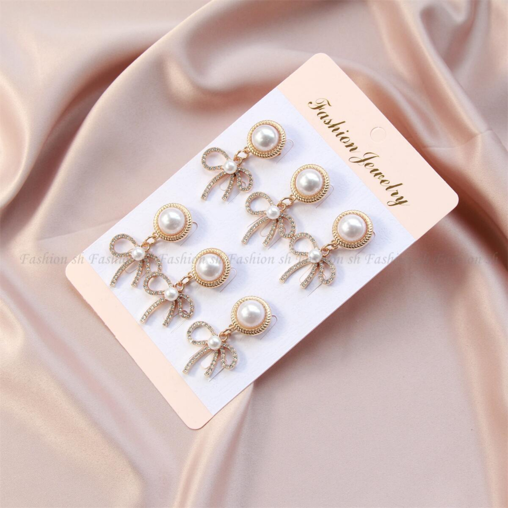 6pc Bros Bahu Pin High Quality Korea pearl and oil paint Pin