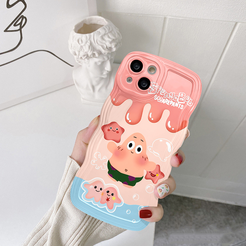 Soft Case TPU Motif Spongebob Untuk OPPO A17 A95 A54 A76 A15 A16 A12 A57 A7 A5s A16K A55 A96 A15s F9 A16E A53 A9 A5 A16s A33 A35 A2 A3s A5 A35