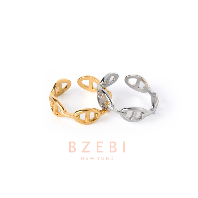 Bzebi Cincin Emas Berlian 18k, Cincin Terbuka Dapat Disesuaikan, Anti Karat, Gaya Korea, Aksesoris Fashion Wanita, Aksesoris Sehari-Hari, Perhiasan Premium, Hadiah Ulang Tahun Dengan Box 1003r